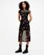 Hanna Short Sleeve Mesh Kora Midi Dress