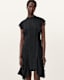 Fleur Textured Asymmetric Hem Dress