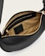 Half Moon Leather Crossbody Bag