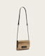 Etta Metallic Leather Clutch Bag