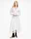 Aviana V-Neck Broderie Maxi Dress
