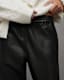 Jen Mid-Rise Leather Jogger Trousers