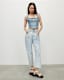 Charli Denim Cropped Corset Top