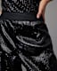 Soraya High-Rise Relaxed Sequin Trousers