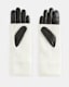 Zoya Extendable Knit Cuff Leather Gloves