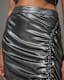 Carla Gathered Metallic Midi Skirt