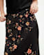 Luisa Tanana Floral Print Midi Skirt
