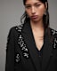 Atlas Bead Embellished Blazer