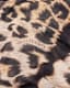 Oppose Leopard Print Oblong Logo Scarf