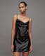 Haddi Cowl Neck Sequin Mini Slip Dress