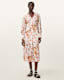 Taylen Floral Print Midi Dress