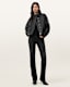 Ryder Funnel Neck Leather Jacket