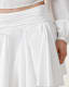 Tulip White Cotton Mini Skirt