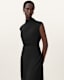 Rayanna Pleated Satin Dress