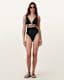 Xalia Mesh Leopard Print Swimsuit