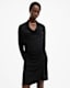 Amei Cowl Neck Draped Mini Dress