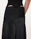 Pia Satin Asymmetric Maxi Skirt