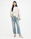 Helton Contrast Leather Bomber Jacket