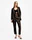 Aleida Leopard Print Shimmer Blazer