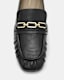 Sapphire Leather Chain Loafer Shoes