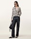 Anouk Snake Print Merino Wool Cardigan