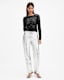 Eris Metallic Leopard Print Top