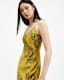 Tiana Slim Fit Printed Midi Slip Dress