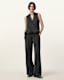 Abi Lace Trim Draped Top