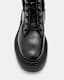 Alexia Lace Up Chunky Leather Boots