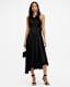 Mahree Gathered Slim Fit Midi Dress