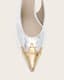 Denver Leather Slingback Heeled Shoes