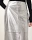 Renai Slim Fit Leather Pencil Skirt