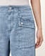Val High-Rise Cargo Linen Blend Trousers