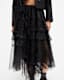 Jen Tulle Asymmetric Maxi Skirt