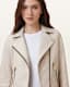 Dalby Slim Fit Leather Biker Jacket