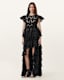 Cavarly Embroidered Maxi Skirt