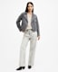 Dalby Slim Fit Suede Biker Jacket