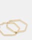 Astrid Large Hexagon Hoop Earrings