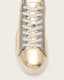 Shana Low Top Metallic Leather Trainers