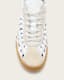 Velma Low Top Round Toe Woven Leather Trainers