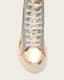 Tana Metallic Leather High Top Trainers