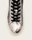 Tana Metallic Leather High Top Trainers