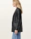 Deri Single Breasted Leather Blazer