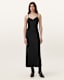 Bryony V-Neck Midi Slip Dress