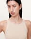 Zenia Sleeveless Asymmetric Midi Dress