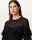 Nat Ruffled High Low Maxi Dress