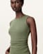 Katarina Boat Neck Slim Fit Tank Top