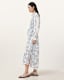Delphine Floral Print Midi Shirt Dress
