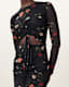 Kathy Print Mesh Maxi Dress