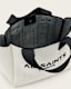 Izzy Logo Print Knitted Mini Tote Bag